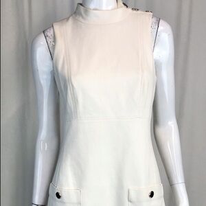 White House Black Market Ivory Mini Dress